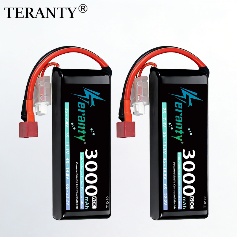Rc Hobby Models - TERANTY 2S 3000mAhリポバッテリー 7.4V 60C 7.6V