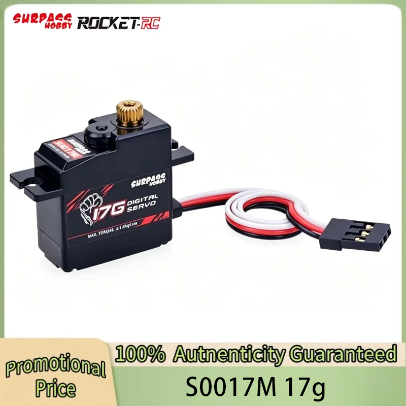 Hobby Quality Rc Cars - SURPASS Hobby S0017M 17g高品質メタルギア1.8KGデジタルサーボ RC飛行機ロボット1/18 1/16トラック車ボートダクトプレーン用