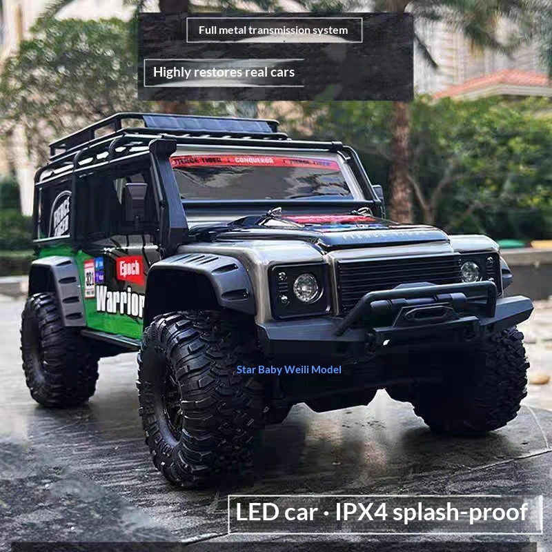 Rc Hobby Monster Truck - 黄波RC 1/10フルスケール4WDリモートコントロールクライミングカーオフロードモンスタートラック1500mAh 7.4V大容量バッテリー 大人向けホビー