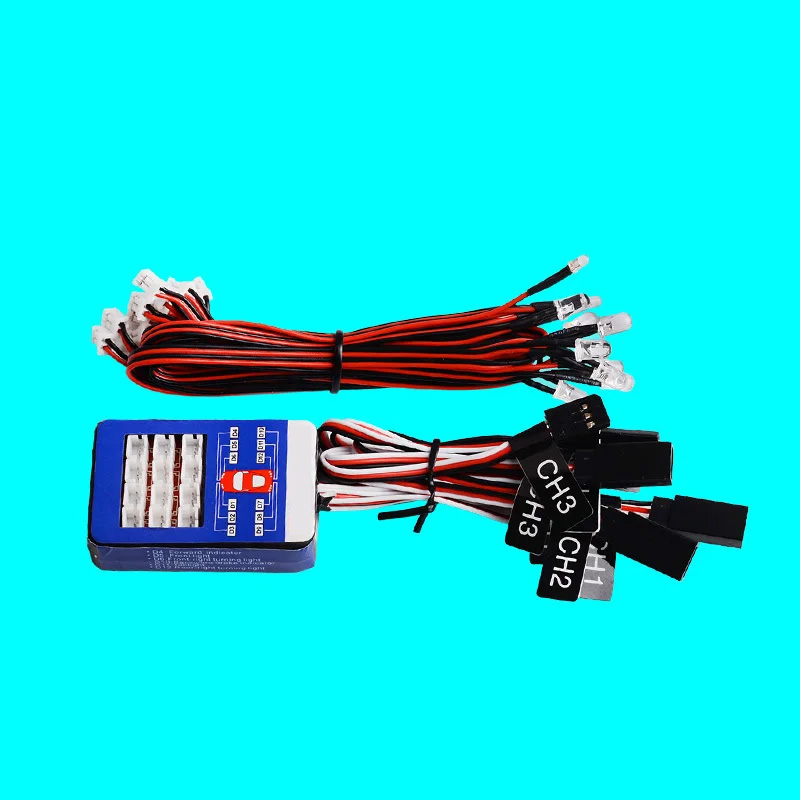 Led Light Kit Rc - 1/10スケールRCカーLED照明システムキット12個スマートシミュレーションライトヨコモタミヤホップアップオプションリモートコントロールドリフト用