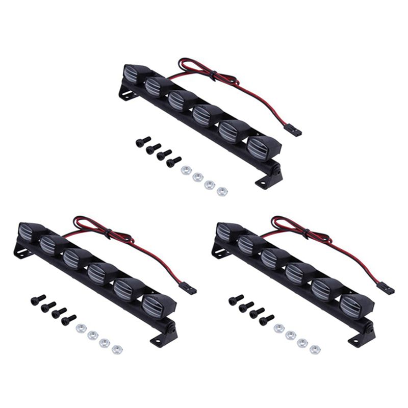 Led Light Kit Rc - FBIL-3X RCカー用ライトバーキット。6個のLEDを搭載したボディシェル用ルーフライト。1/10スケールのRCクローラーカーやトラックのアクセサリーとして使用。