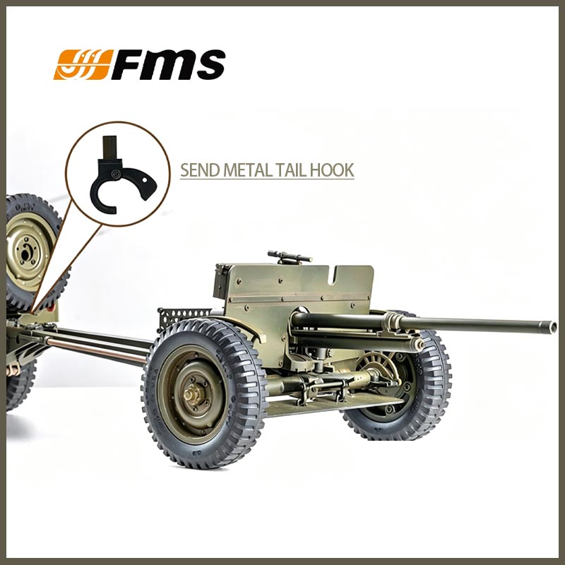FMS 1/12 C1336 M3対戦車砲トレーラー ウィリ - Rc Jeep Hobby のレビューと価格