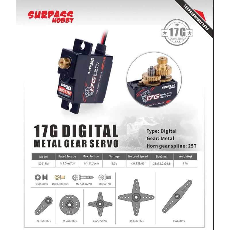 SURPASS Hobby S0017M 17g高品質メタル - Hobby Quality Rc Cars のレビューと価格