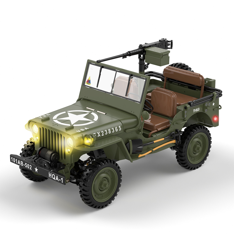 1/14 米国 2.4 グラム 4WD RC ジープ車軍事オ - Rc Jeep Hobby のレビューと価格